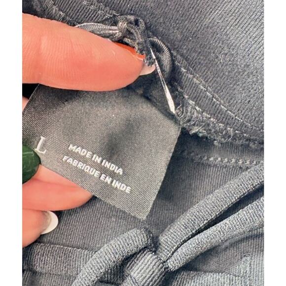 Prana Vaha Shorts Mens Gray Black Hemp Blend 10" Inseam Stretch Yoga Walk Size L - Picture 7 of 8